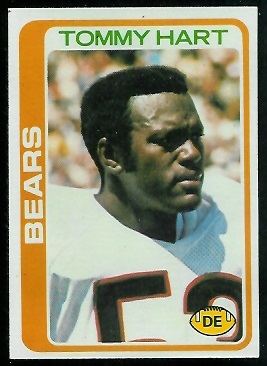 Tommy Hart 1978 Topps football card