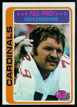 Dan Dierdorf 1978 Topps football card