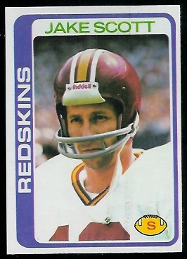 Jake Scott 1978 Topps football card