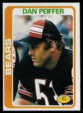 Dan Peiffer 1978 Topps football card