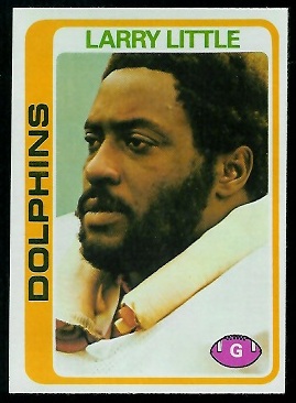 Larry Little 1978 Topps football card