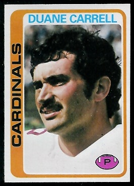 Duane Carrell 1978 Topps football card Duane Carrell 1978 Topps football card