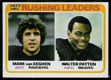 Rushing Leaders 1978 Topps football card