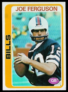 Joe Ferguson 1978 Topps football card