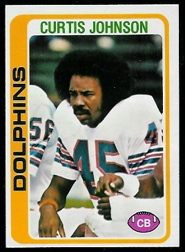 Curtis Johnson 1978 Topps football card