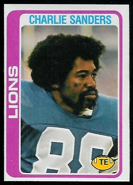 Charlie Sanders 1978 Topps football card