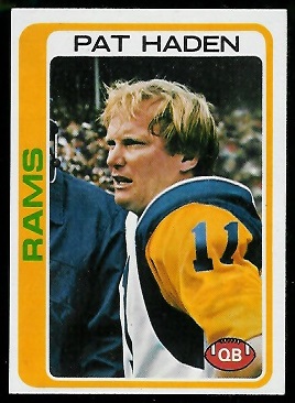 Pat Haden 1978 Topps football card