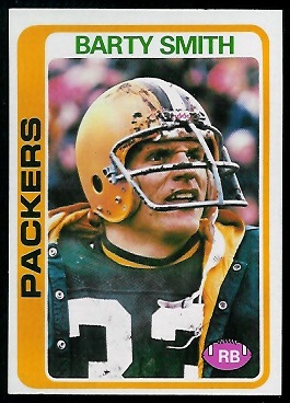 Barty Smith 1978 Topps football card