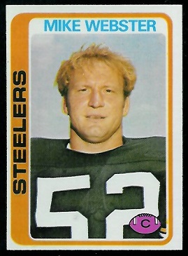 Mike Webster 1978 Topps football card