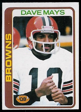 Dave Mays 1978 Topps football card