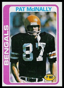 Pat McInally 1978 Topps football card