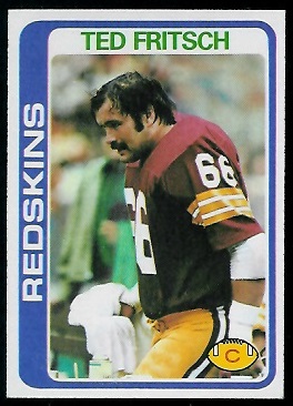 Ted Fritsch Jr. 1978 Topps football card