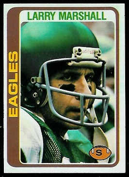 Larry Marshall 1978 Topps football card