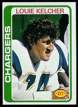 Louie Kelcher 1978 Topps football card Louie Kelcher 1978 Topps football card