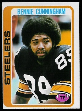 Bennie Cunningham 1978 Topps football card