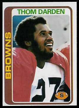 Thom Darden 1978 Topps football card