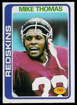 Mike Thomas 1978 Topps football card