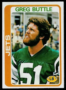 Greg Buttle 1978 Topps football card