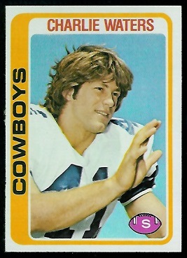 Charlie Waters 1978 Topps football card
