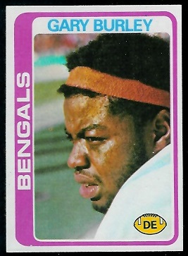 Gary Burley 1978 Topps football card