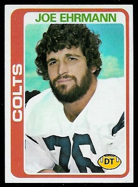 Joe Ehrmann 1978 Topps football card