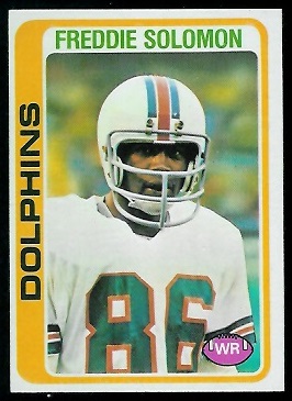 Freddie Solomon 1978 Topps football card