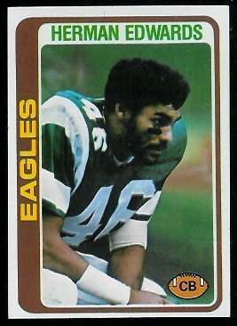Herman Edwards 1978 Topps football card