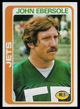 John Ebersole 1978 Topps football card