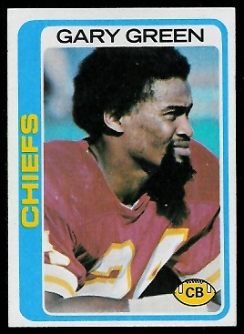 Gary Green 1978 Topps football card