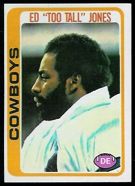 Ed Jones 1978 Topps football card