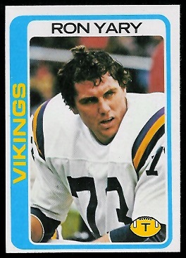 Ron Yary 1978 Topps football card