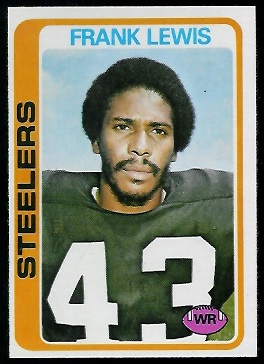 Frank Lewis 1978 Topps football card