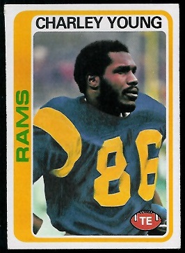 Charle Young 1978 Topps football card