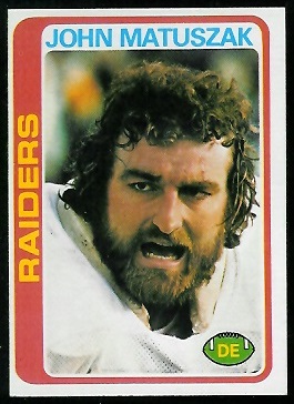 John Matuszak 1978 Topps football card