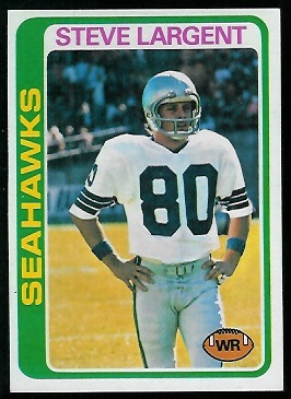 Steve Largent 1978 Topps football card