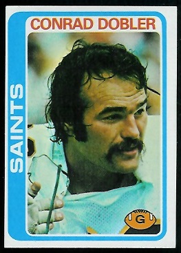 Conrad Dobler 1978 Topps football card