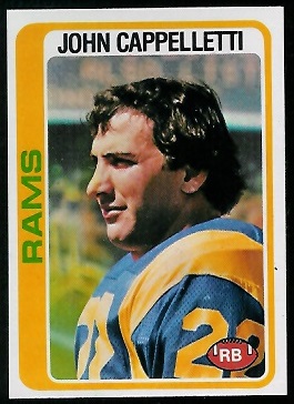 John Cappelletti 1978 Topps football card