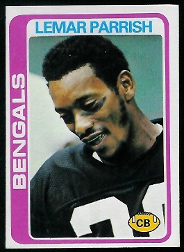 Lemar Parrish 1978 Topps football card