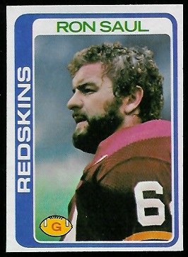 Ron Saul 1978 Topps football card