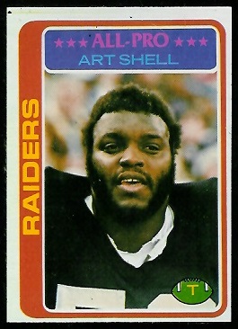 Art Shell 1978 Topps football card