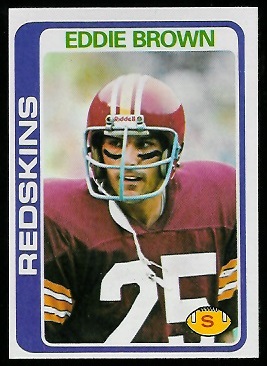 Eddie Brown 1978 Topps football card