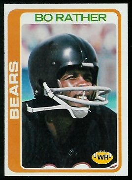 Bo Rather 1978 Topps football card