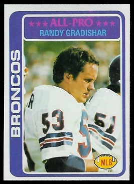 Randy Gradishar 1978 Topps football card