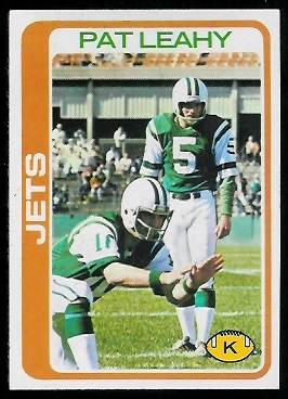 Pat Leahy 1978 Topps football card