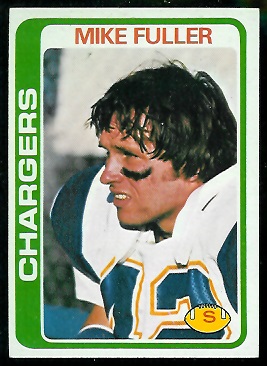 Mike Fuller 1978 Topps football card