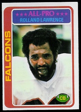 Rolland Lawrence 1978 Topps football card