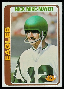 Nick Mike-Mayer 1978 Topps football card