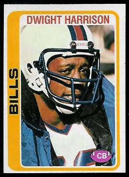 Dwight Harrison 1978 Topps football card Dwight Harrison 1978 Topps football card