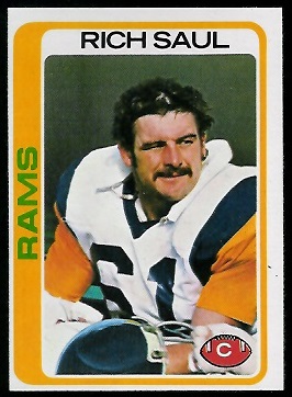Rich Saul 1978 Topps football card