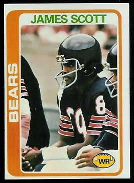 James Scott 1978 Topps football card